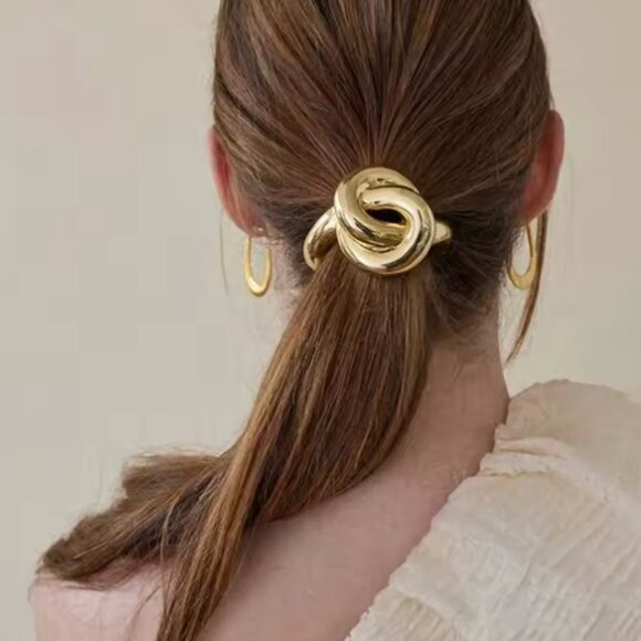 Gold Hair Tie - Picture 2 of 3
